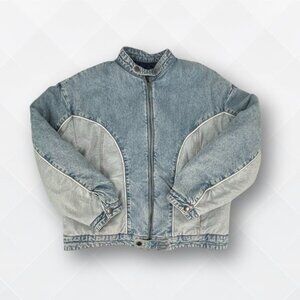 💙 Wild Fable Women’s Denim Bomber Jacket – Size S | NWT 💙 | WJK-100007